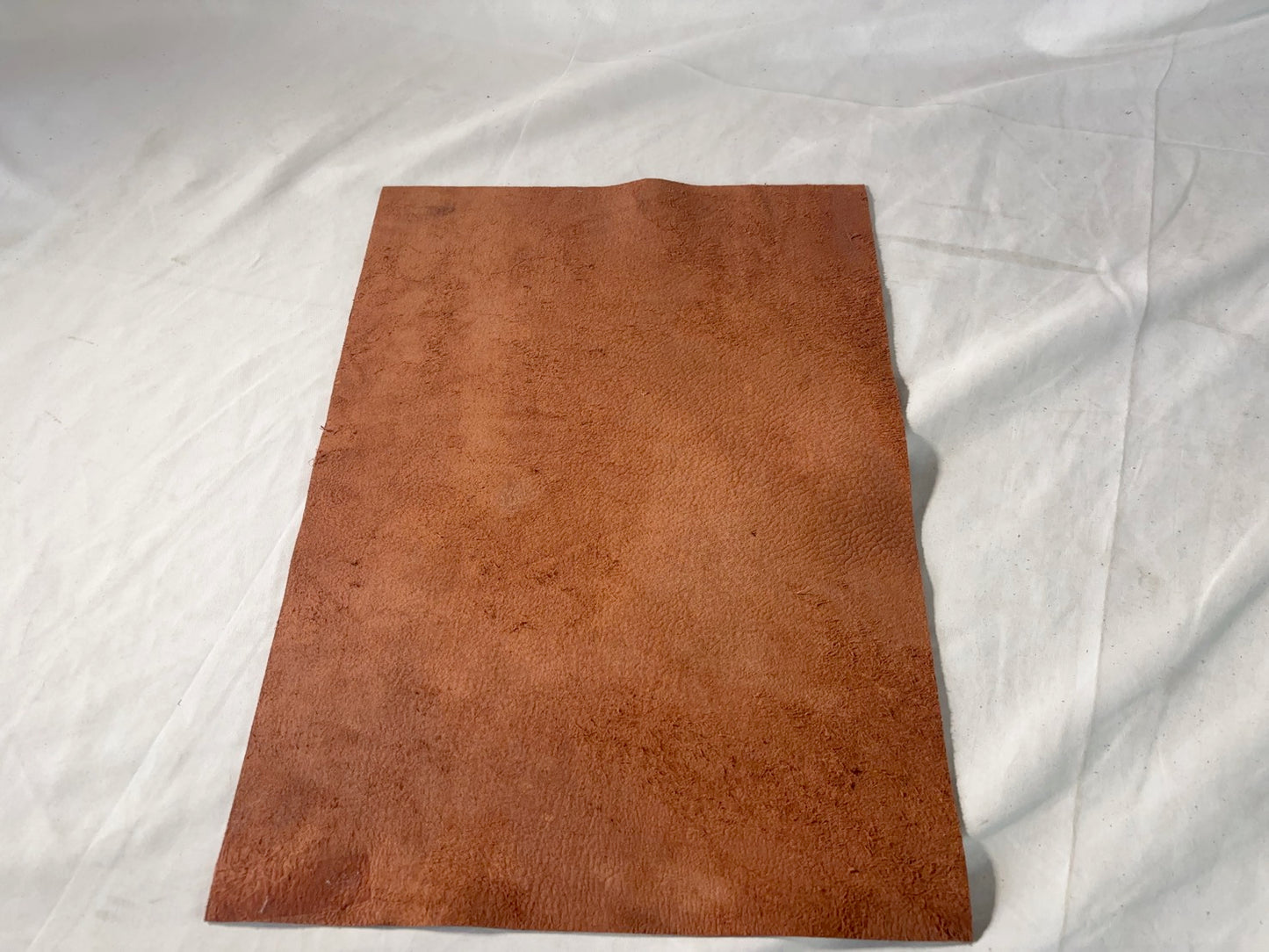 カットレザー1枚 鹿革ソフト ウッドカラー Aランク A3サイズ