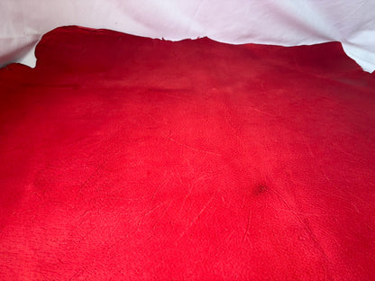 歴戦の猛者　猪革(ヌメ)レッドカラー　Aランク89ds　1.7ｍｍ銀面あり　税込み価格　