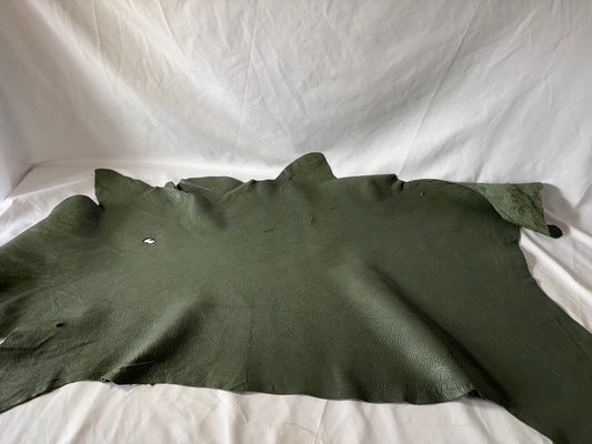 シカ革(ヌメ)ソフトタイプ　げんぶカラー　レザーAランク75ds　1.6ｍｍ　銀面あり