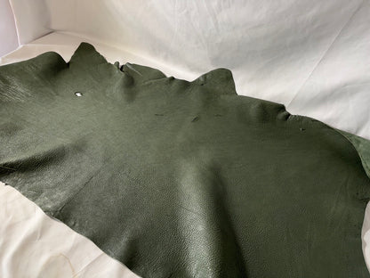 シカ革(ヌメ)ソフトタイプ　げんぶカラー　レザーAランク75ds　1.6ｍｍ　銀面あり