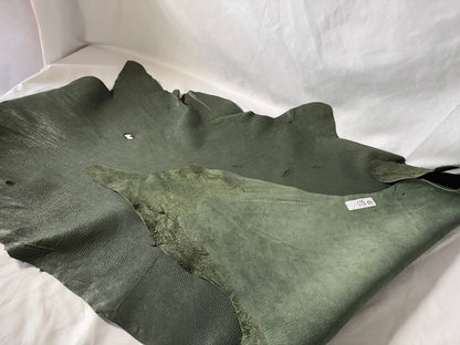 シカ革(ヌメ)ソフトタイプ　げんぶカラー　レザーAランク75ds　1.6ｍｍ　銀面あり