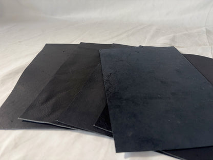 カットレザー１枚　ツキノワグマ　Aランク　A４サイズ