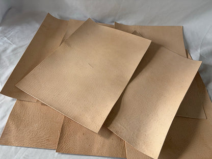 カットレザー１枚　猪生成り　Aランク　A3サイズ