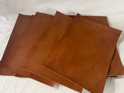 カットレザー１枚　猪キャメル　Aランク　A3サイズ