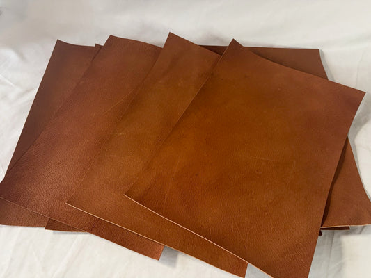 カットレザー１枚　猪キャメル　Aランク　A3サイズ