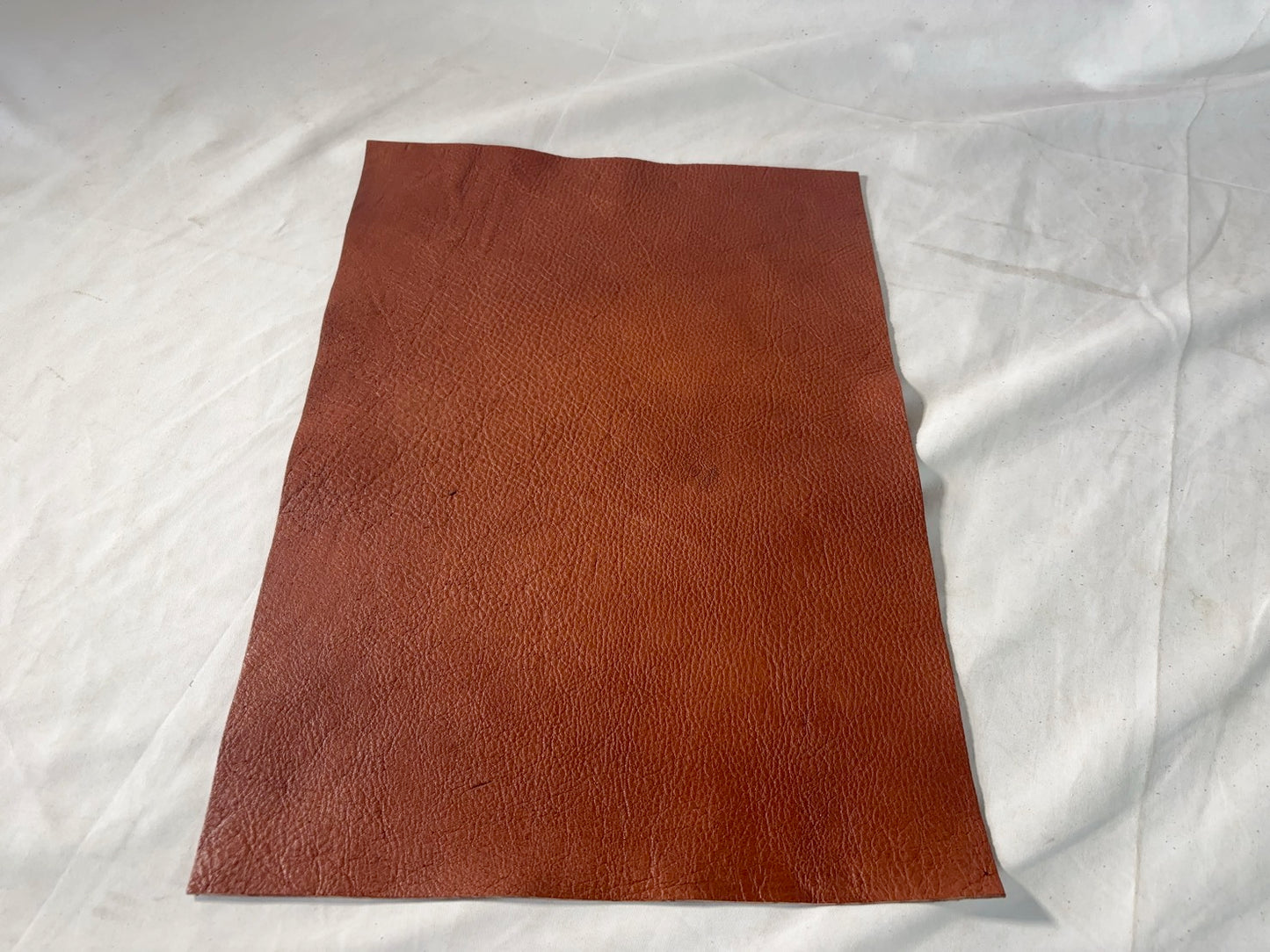 カットレザー１枚　鹿革ソフト　ウッドカラー　Aランク　A3サイズ