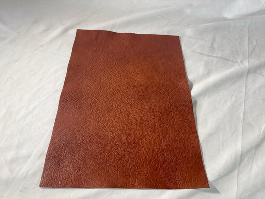 カットレザー１枚　鹿革ソフト　ウッドカラー　Aランク　A3サイズ