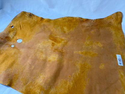 合計30枚限定シカ革セ ーム革ヌバック　30ds～40ds燻色カラーレザーAランク　0.6mm～0.8㎜