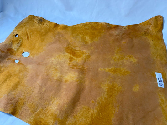 合計30枚限定シカ革セ ーム革ヌバック　30ds～40ds燻色カラーレザーAランク　0.6mm～0.8㎜