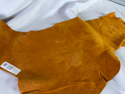 合計30枚限定シカ革セ ーム革ヌバック　10ds～20ds燻色カラーレザーAランク　0.6mm～0.8㎜