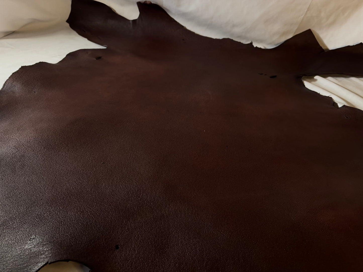 熊革(ツキノワグマ)ブラウンカラー　1.7㎜　54ds　Aランク　靴用