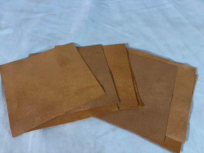 鹿革の折り紙　キャメルカラー　小サイズ　11㎝×11㎝サイズ