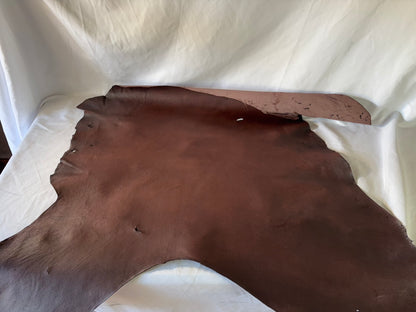 熊革(ツキノワグマ)ブラウンカラー　1.7㎜　76ds　Aランク　靴用