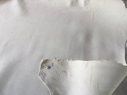 弓道用(試作品)シカ革セ ーム革ヌバック　ライトタイプ　　生成りカラーレザーAランク　63ds　１．５㎜