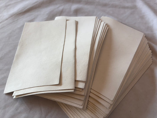 セーム革ライトモデル　ヌバック生成り　カットレザー　1枚