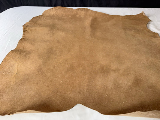 猪革(ヌメ)チェスナット生成りカラー　Aランク57ds　1.7ｍｍ銀面あり　税込み価格　